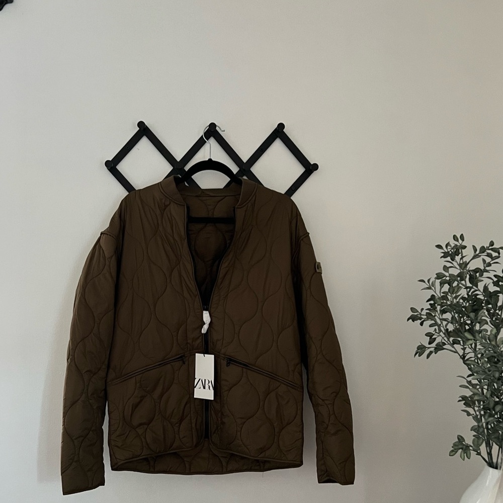 NWT Zara Quilted Puffer Jacket